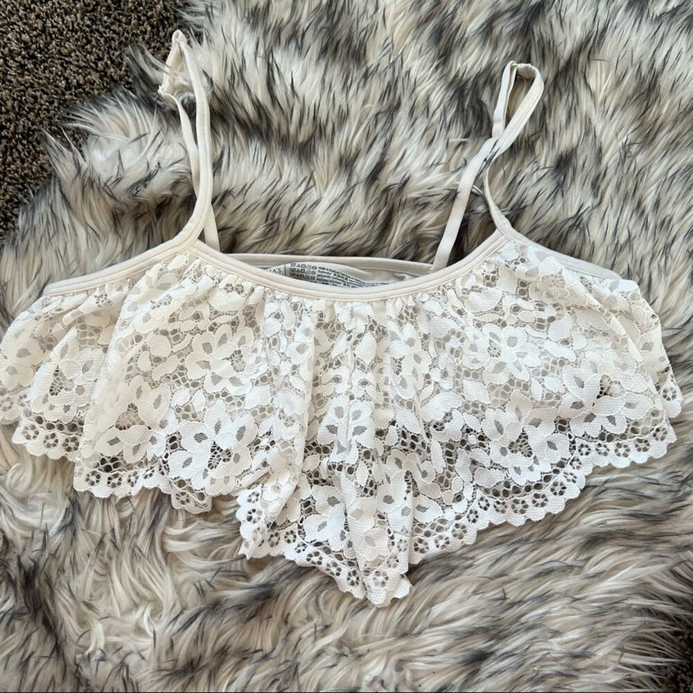 Victoria’s Secret White Lace Bralette Top